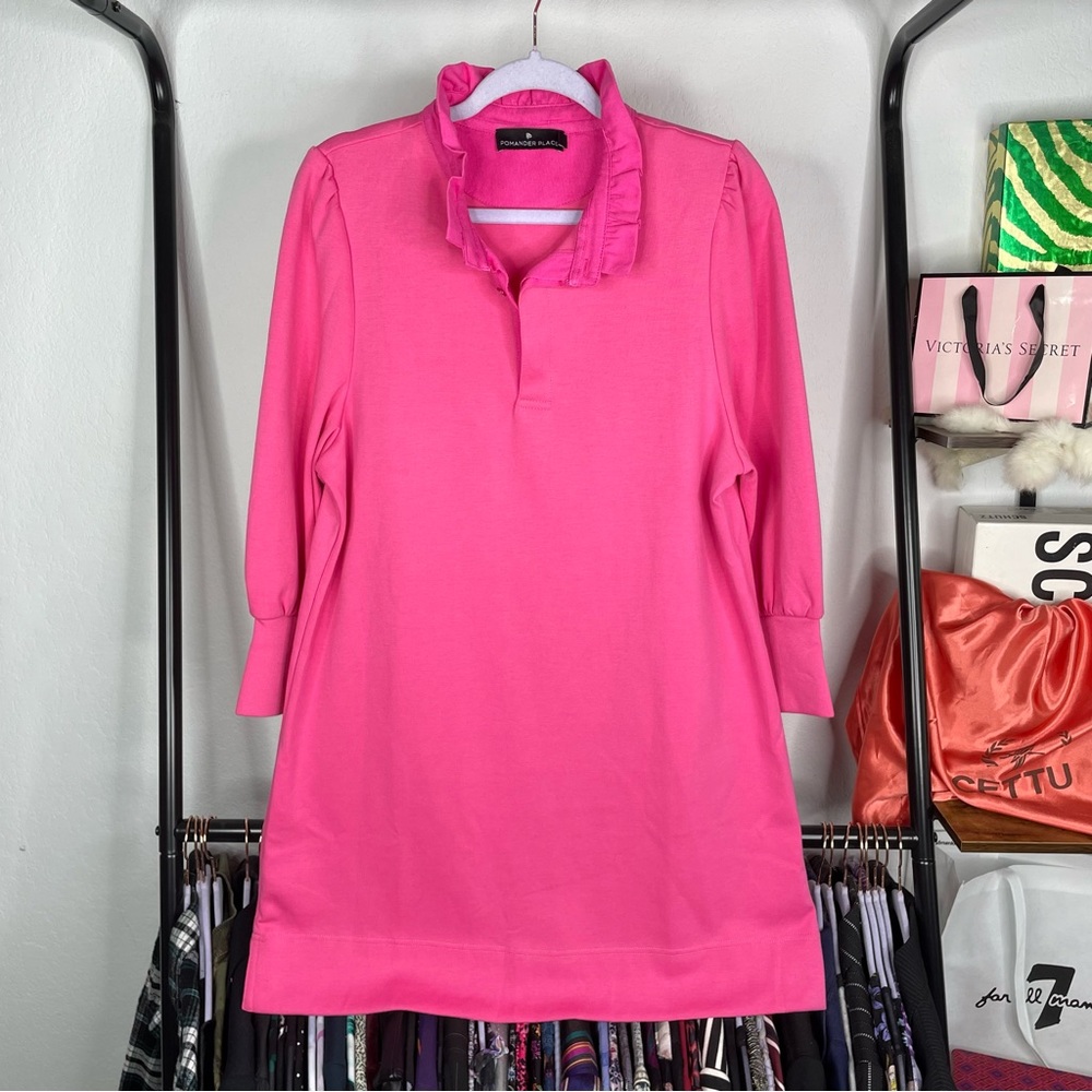 Pomander Place Tuckernuck Hot Pink Charlotte Shift Dress